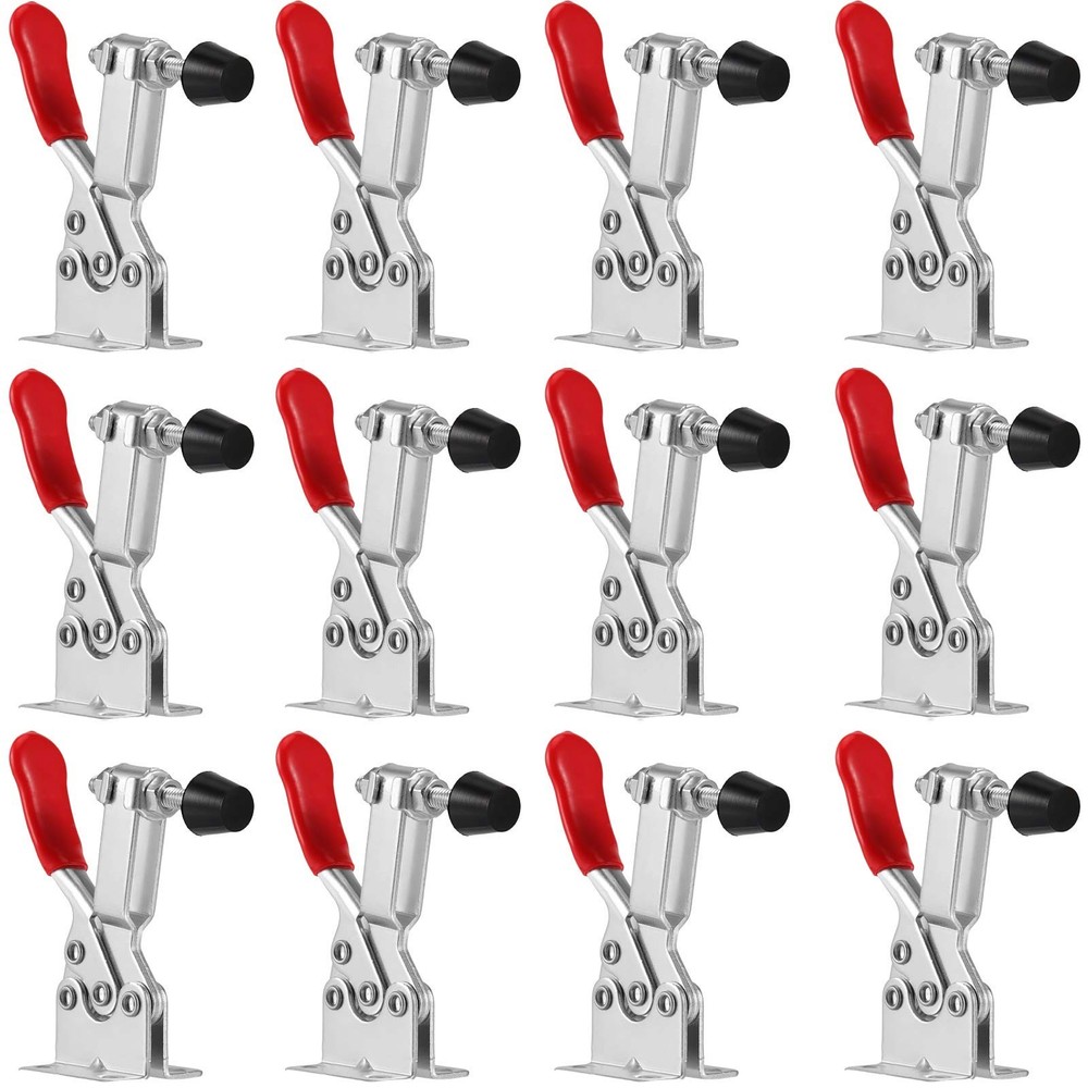 12 PCS 201B Toggle Latch Clamps, Hand Tool Nonslip Horizontal Quick Release C...