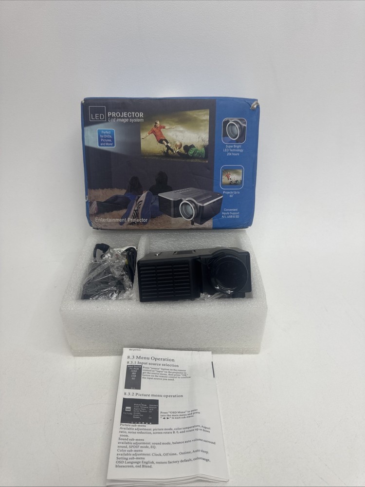 LED Projector LCD Image System Model: A-Z308-00A