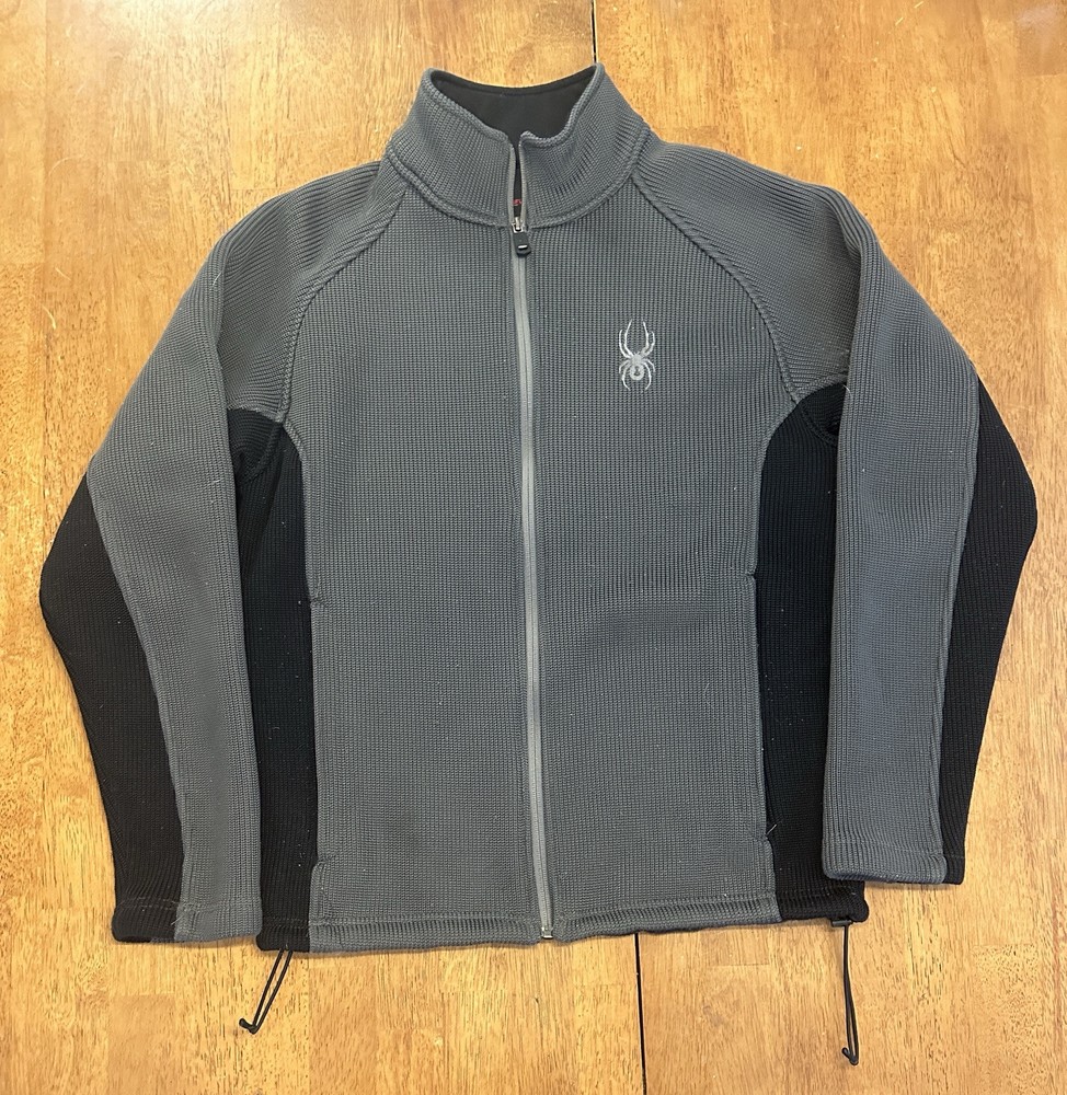 Spyder Full Zip Jacket Small Gray