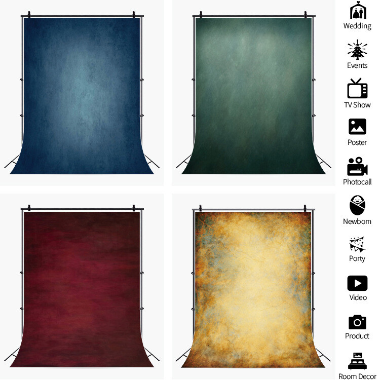 Retro Gradient Photography Background Abstract Photo Studio Backdrop Party Decor