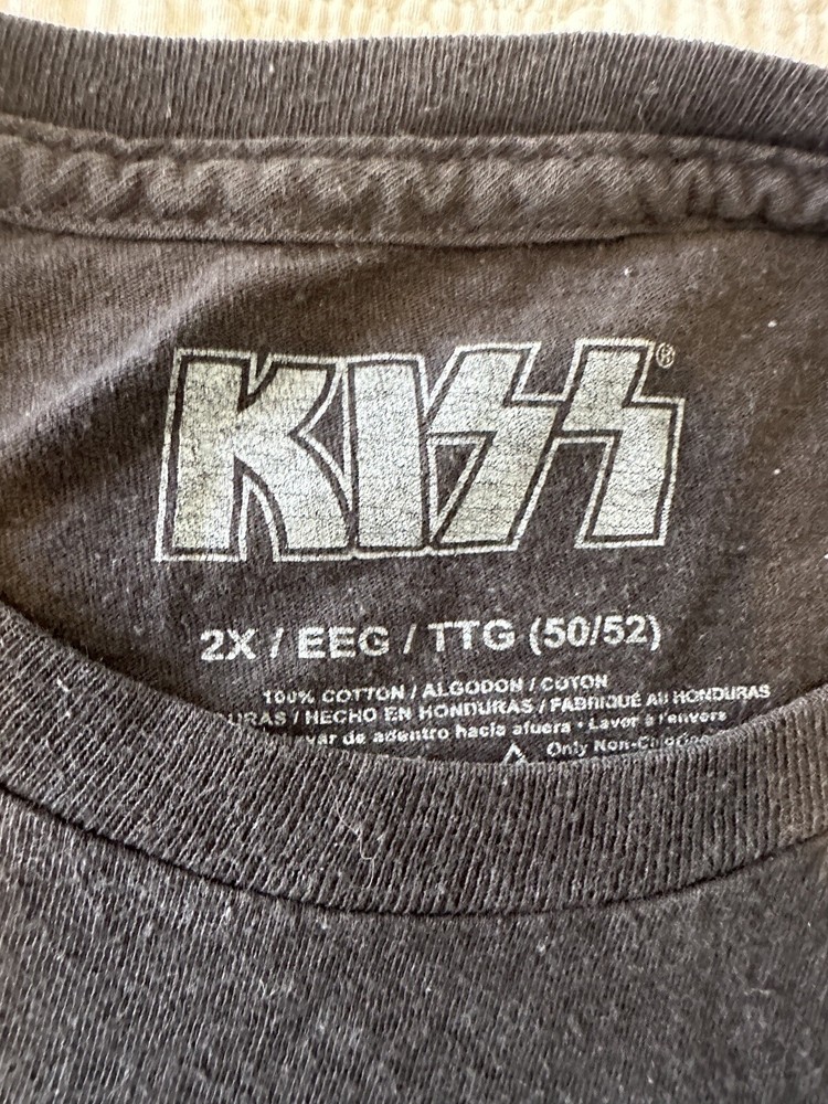 KISS - WORLD TOUR '77 - Black T Shirt - 2XL