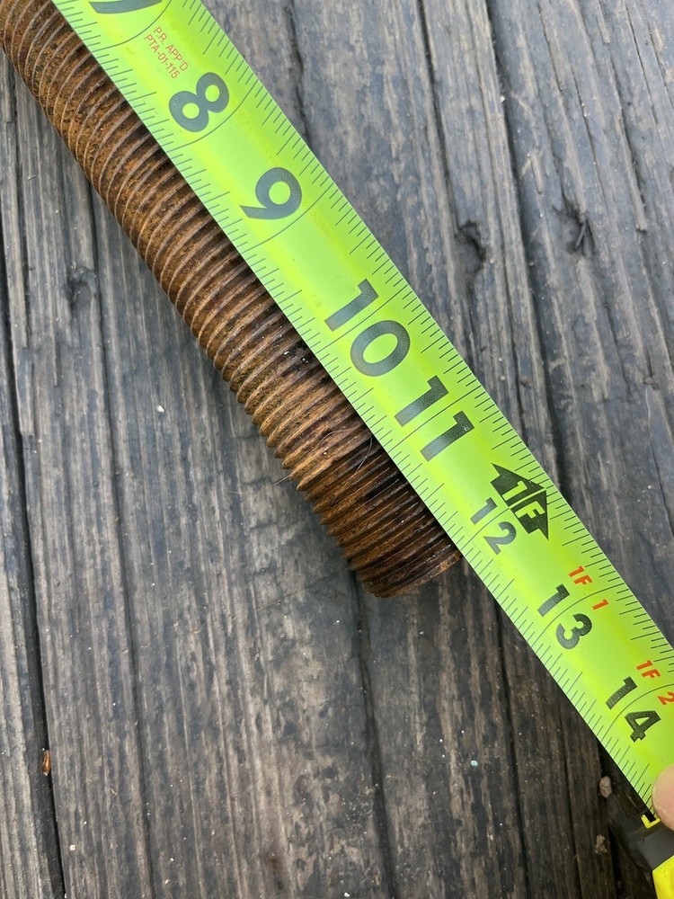12" Tall Rusty Bolt, Rusty Metal Decor