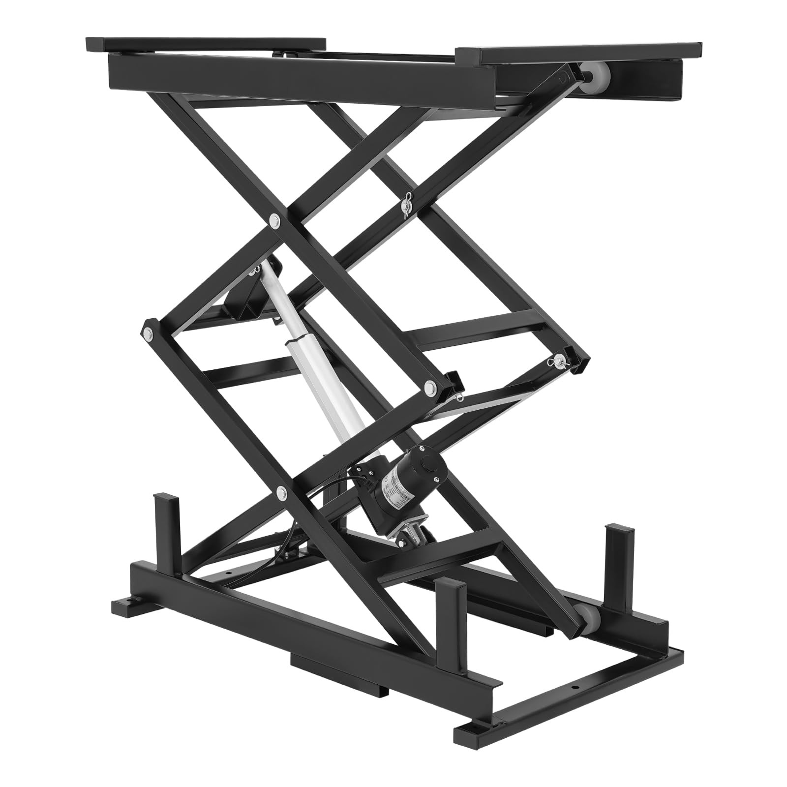 Electric Scissor Lift Table 140LBS, Heavy-Duty Hydraulically Industrial Lifting