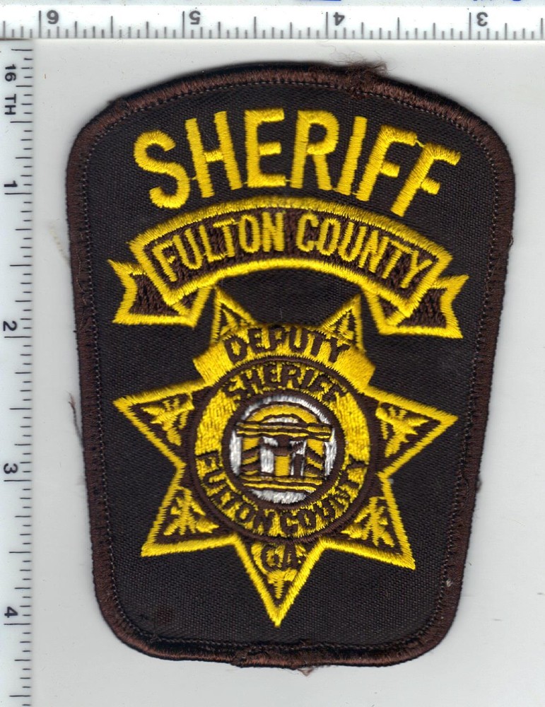 Fulton County Sheriff's Dept (Georgia) 6th Issue Uniform Take-Off Shoulder Patch