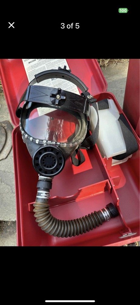 Vintage Willson Gas Mask & Case