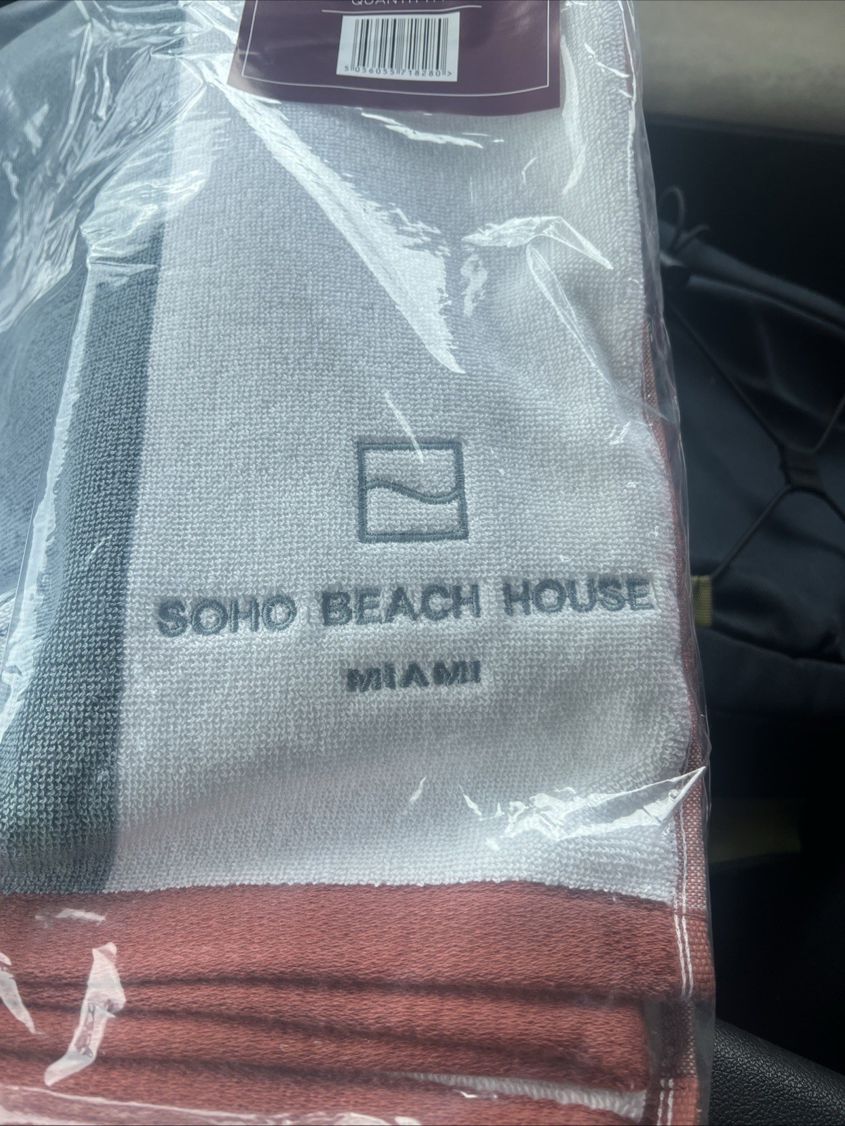 Soho Home  House Pool Towel ,Miami Mo Cotton For Beach , Picnic Or Pool Day