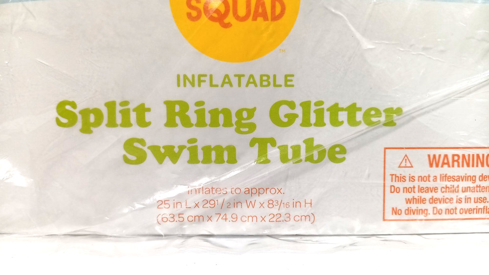 Sun Squad Split Ring Crab Float PVC Pool Toy Purple Ages 3+