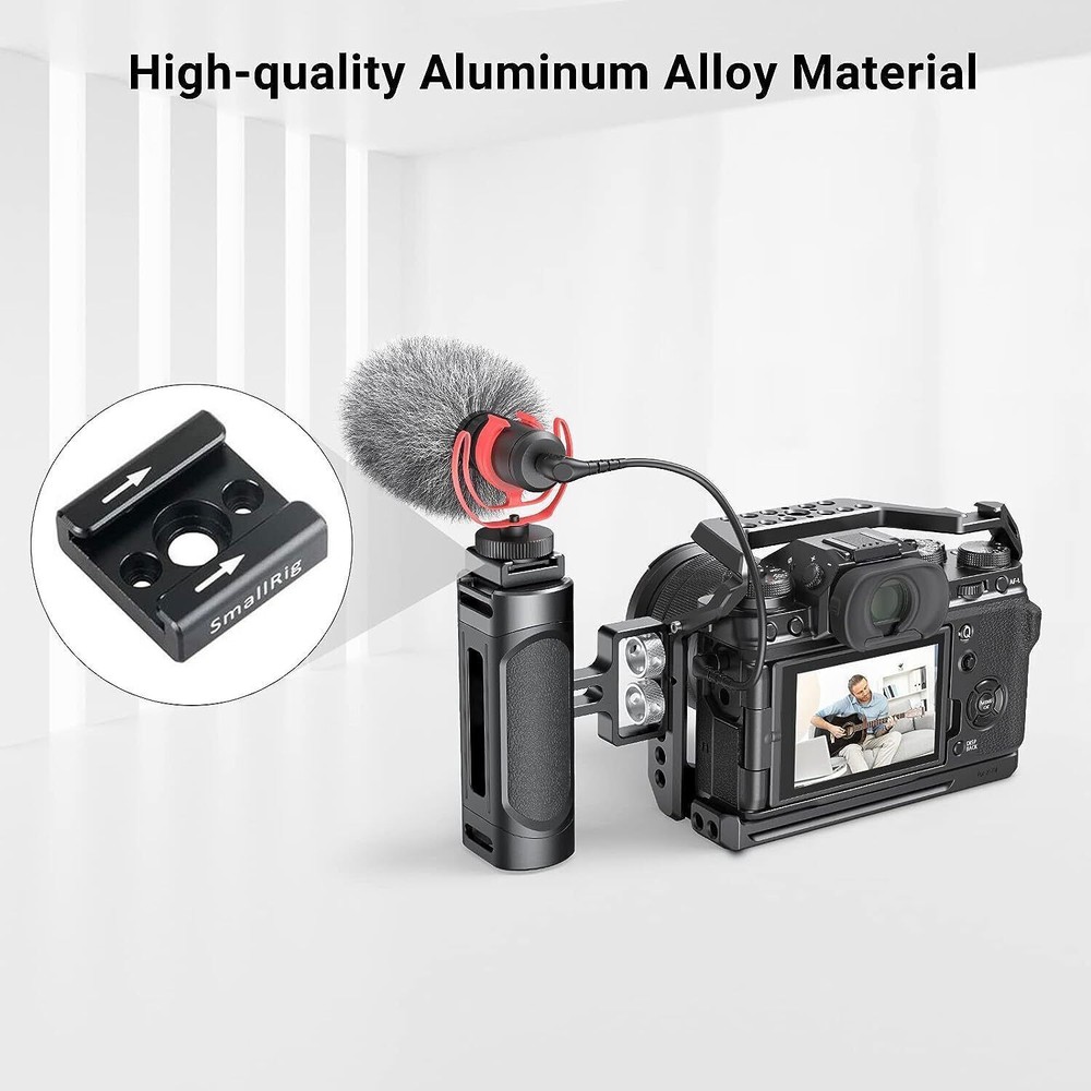 SmallRig Cold Shoe Mount Adapter Bracket Hot Shoe w/ 1/4" Thread for Camera Cage