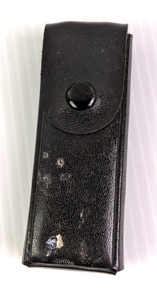 Stainless Steel Multi Tool Black Rubber Grip Folding 10 Function with Case