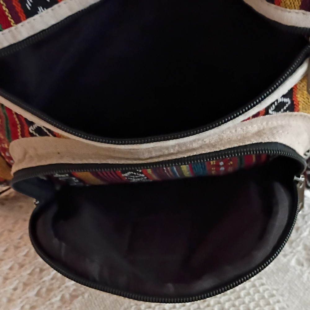 Threadheads Himalayan Hemp Backpack Patterned Multicolor Padded Straps Hiking