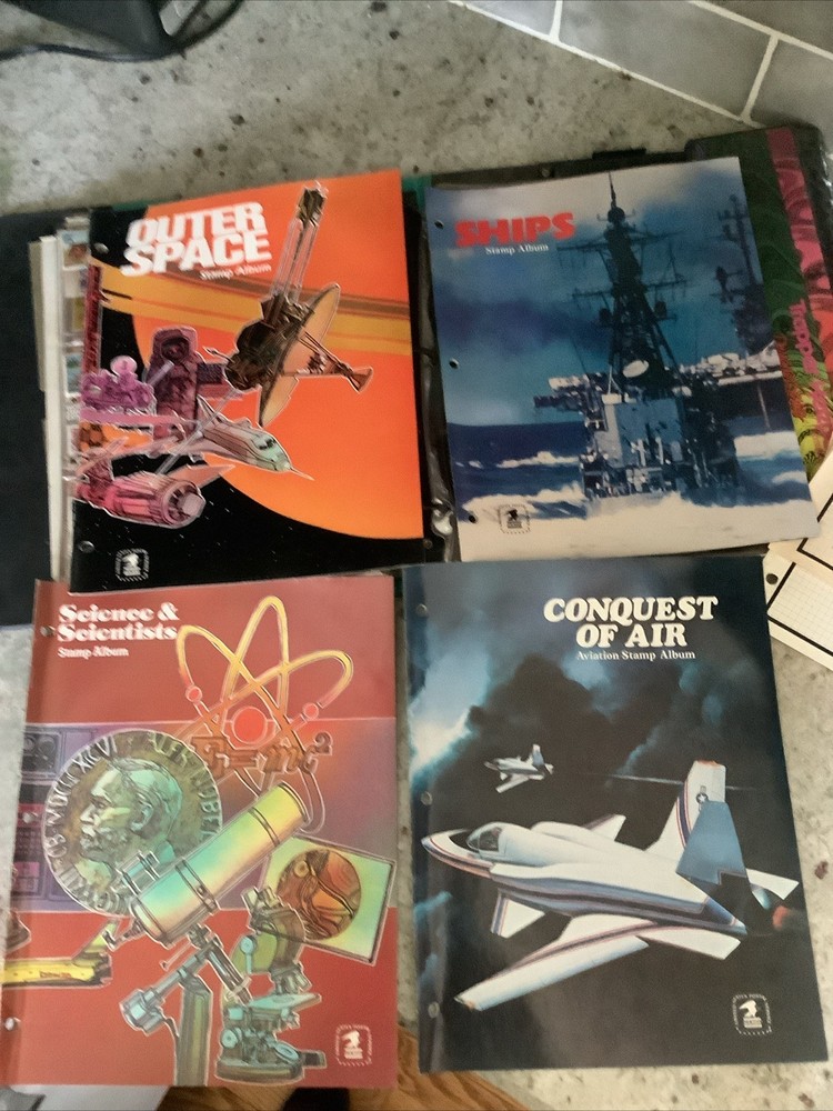 1982-83 )Issues of USPS Commemorative Stamp Album. With Stamps Plus 4 In Corners