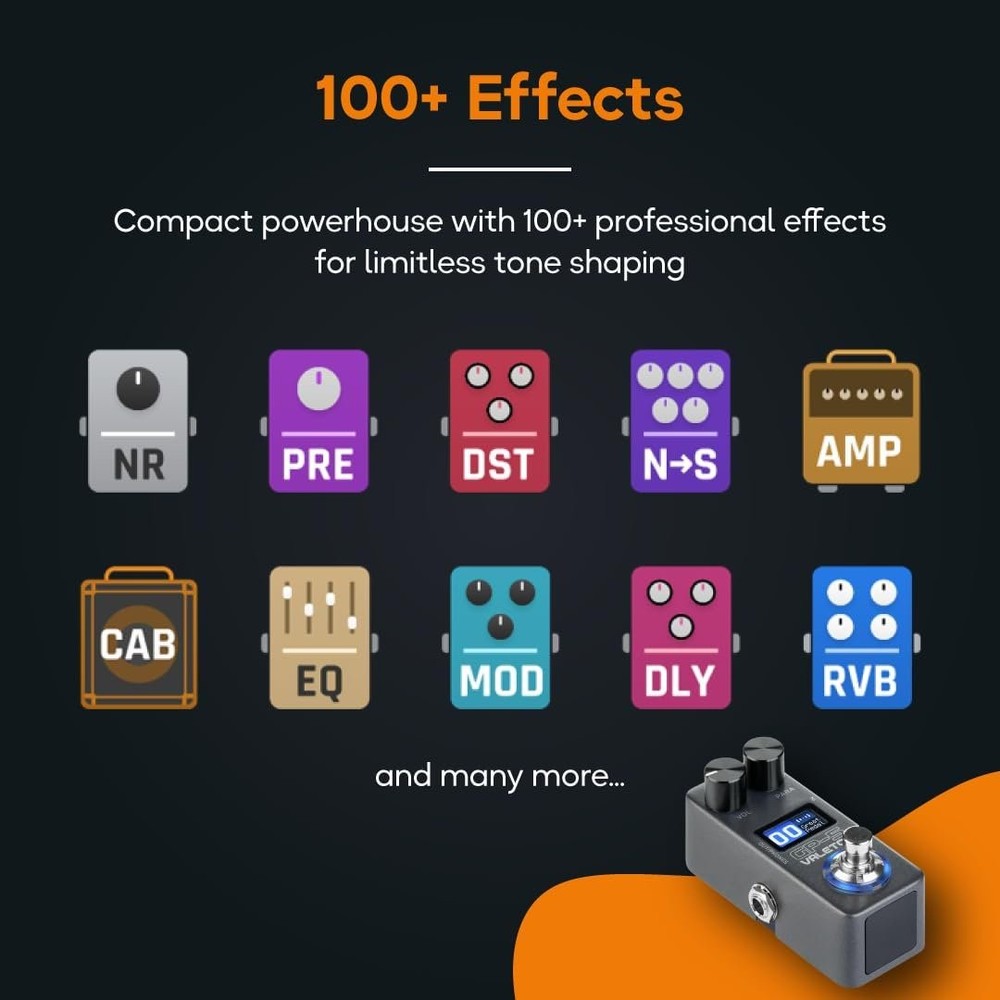 Valeton GP-5 Compact Multi-Effects Guitar Processor with SnapTone Technology