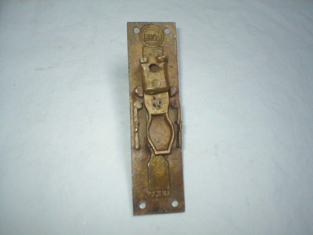 Antique RHC Solid Brass Slide Latch Part