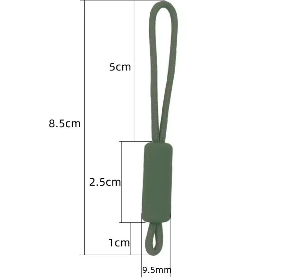3PC Zipper Pull Puller End Fit Rope Tag Replacement Clip Broken Buckle Fixer Zip