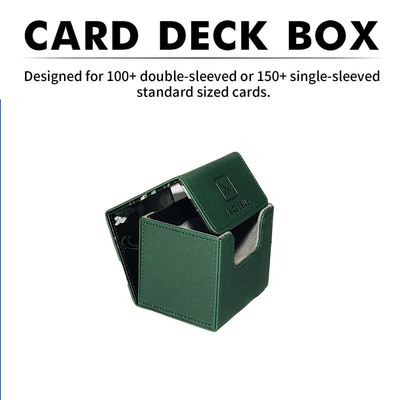 Card Deck Box Fit for MTG Deck Box with Black Card Dividers, 4 Pack COMBO