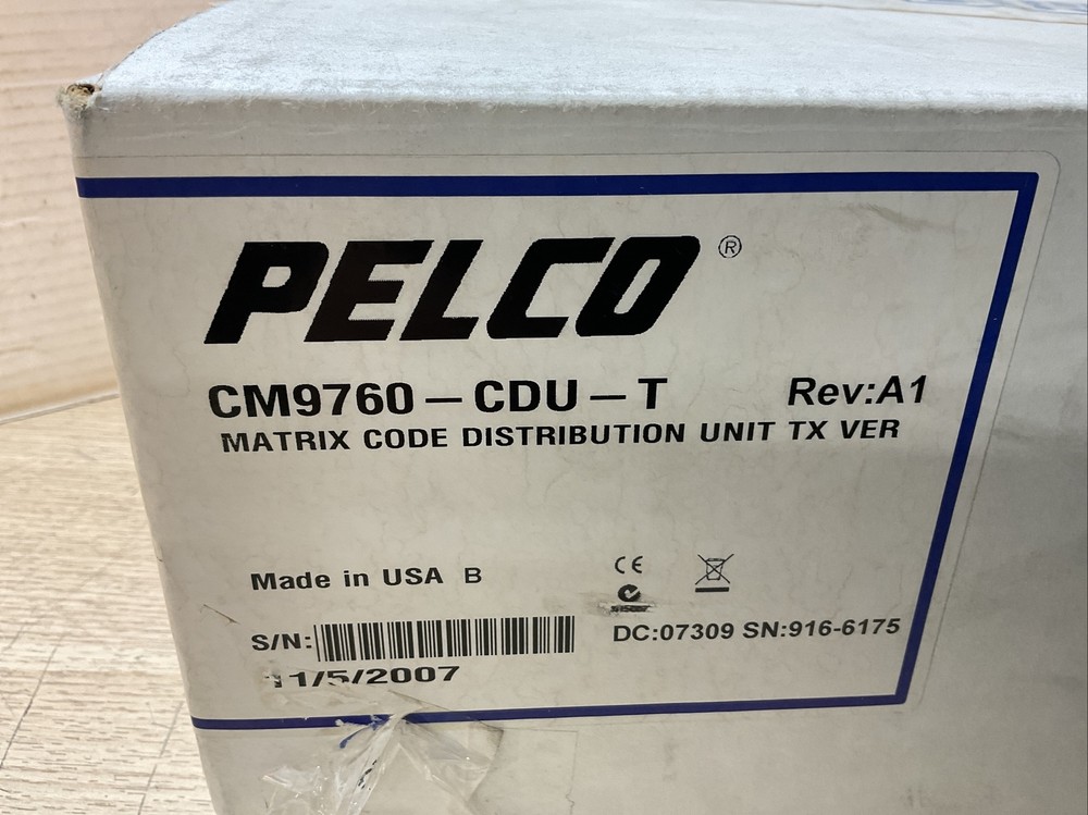 Pelco CM9760-CDU-T Matrix Code Distribution Unit TX VER 16CH/GAR564