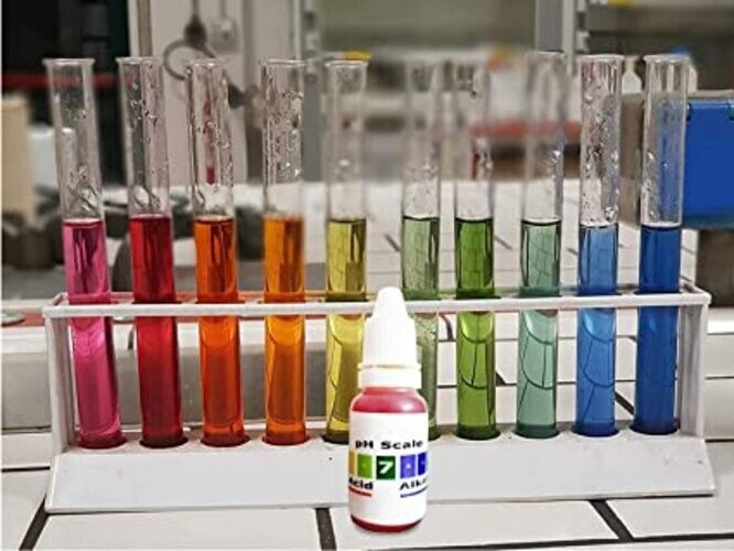 pH Drop for pH Testing and Alkaline level, pH Water Testing with pH Color Chart,