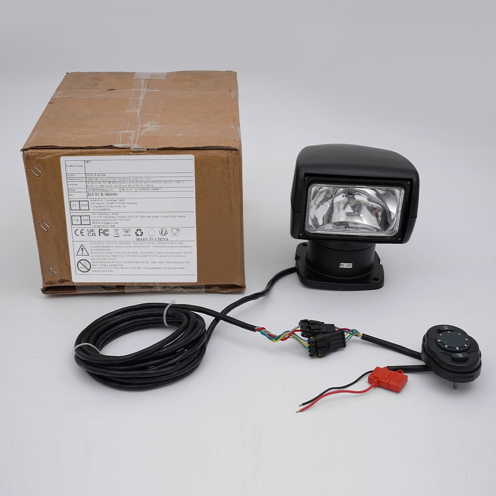 Yacht Remote Control Searchlight Multi-function Boat Spotlight Halogen 12V 100W