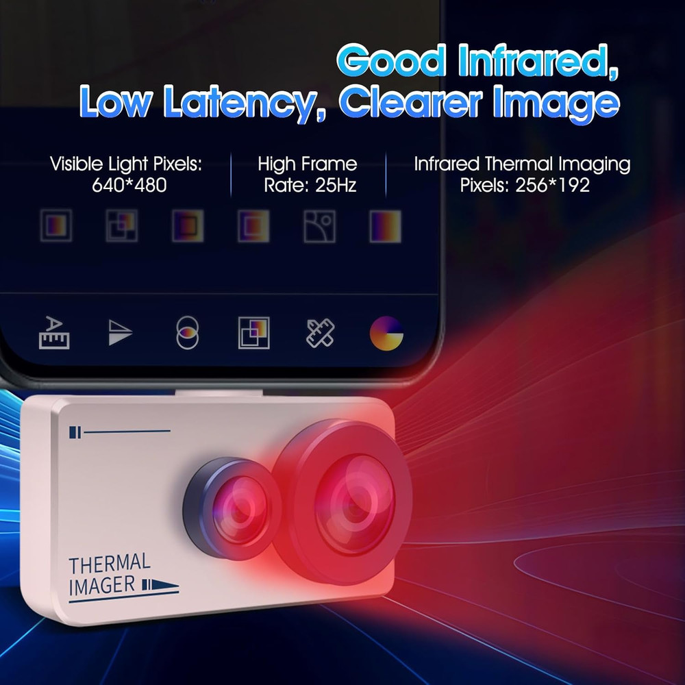 High-Resolution Dual-Spectrum Thermal Camera for Android - 640x480