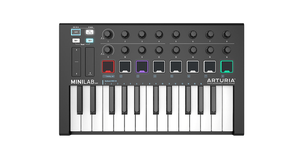 Arturia MiniLab MKII 25-Key Midi Controller Keyboard MK2