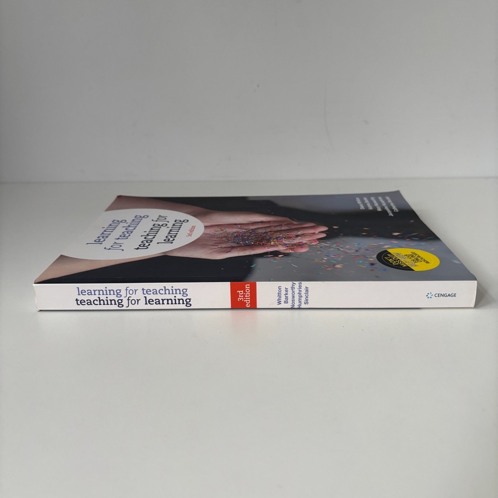 Learning for Teaching: Teaching for Learning 3rd Edition Cengage Textbook PB