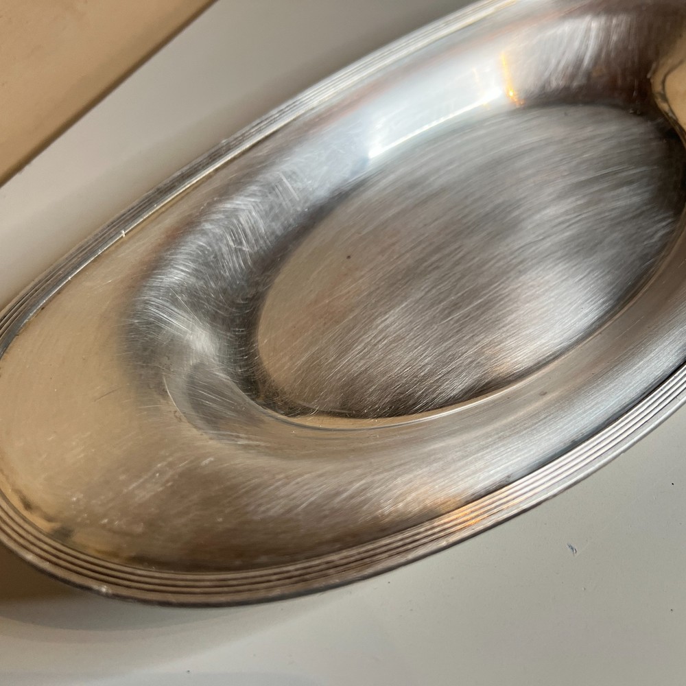 Vintage Gorham Silverplate Oval Serving Tray Mid Century Classic Tableware