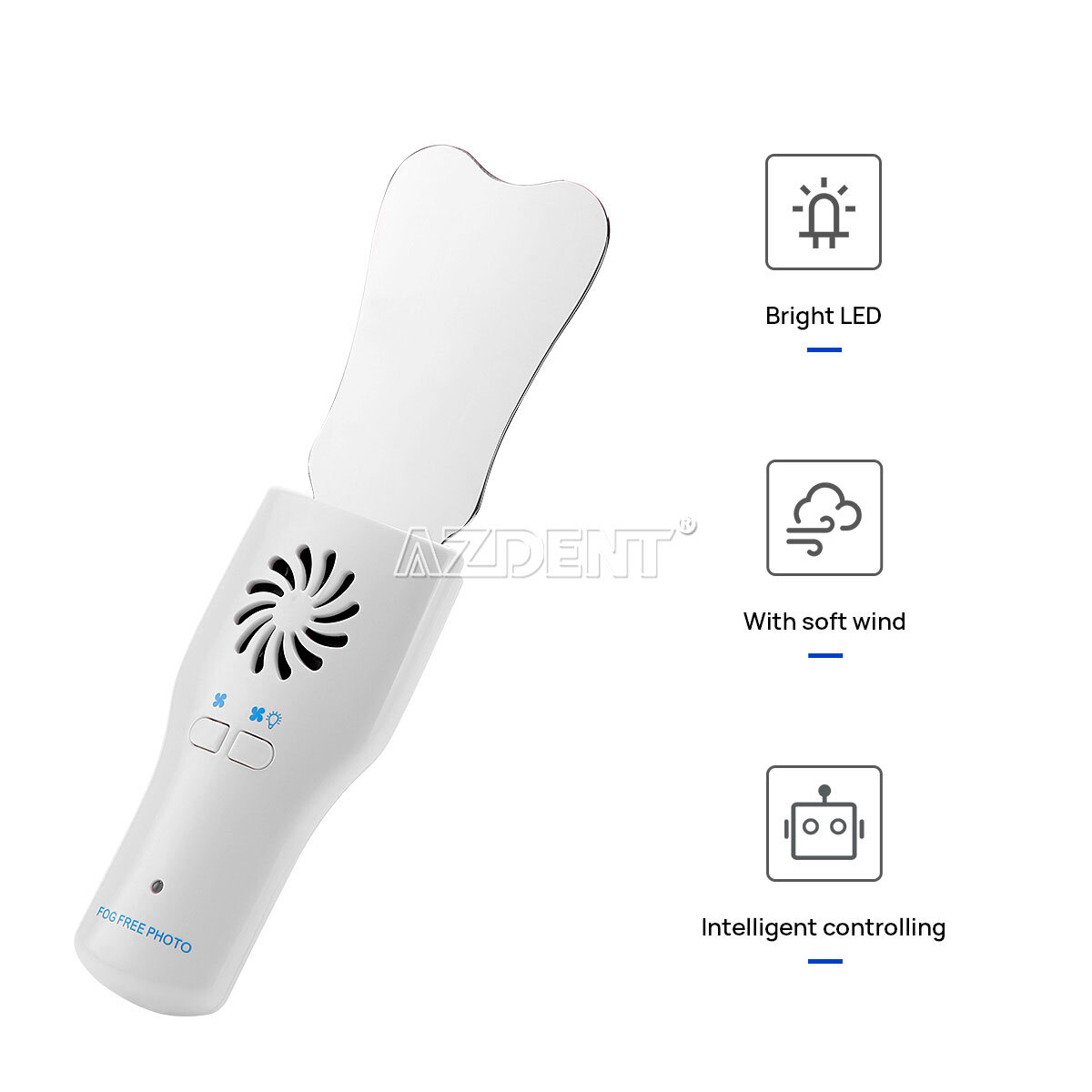 Dental Occlusal Mirror Fog Free LED Intra Oral Photo System 4 Mirrors Anti-Fog