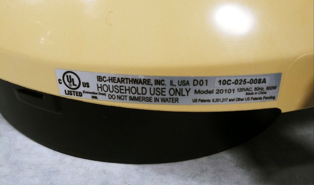 Hearthware Home Mini Nuwave Infrared Oven Model 20101 Replacement Head