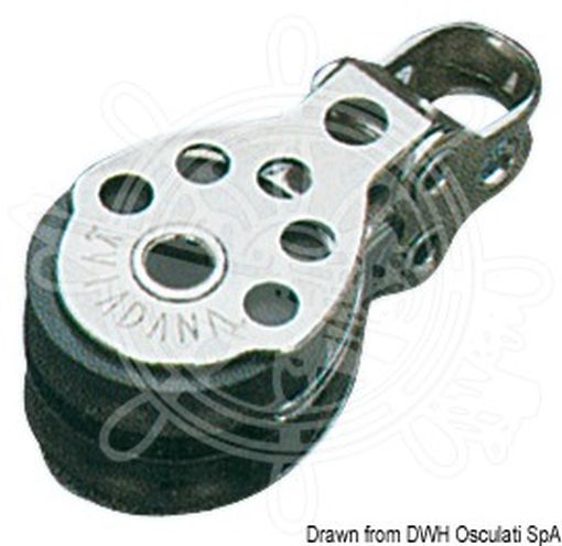 Viadana Mini-block 2 pulleys 6x25