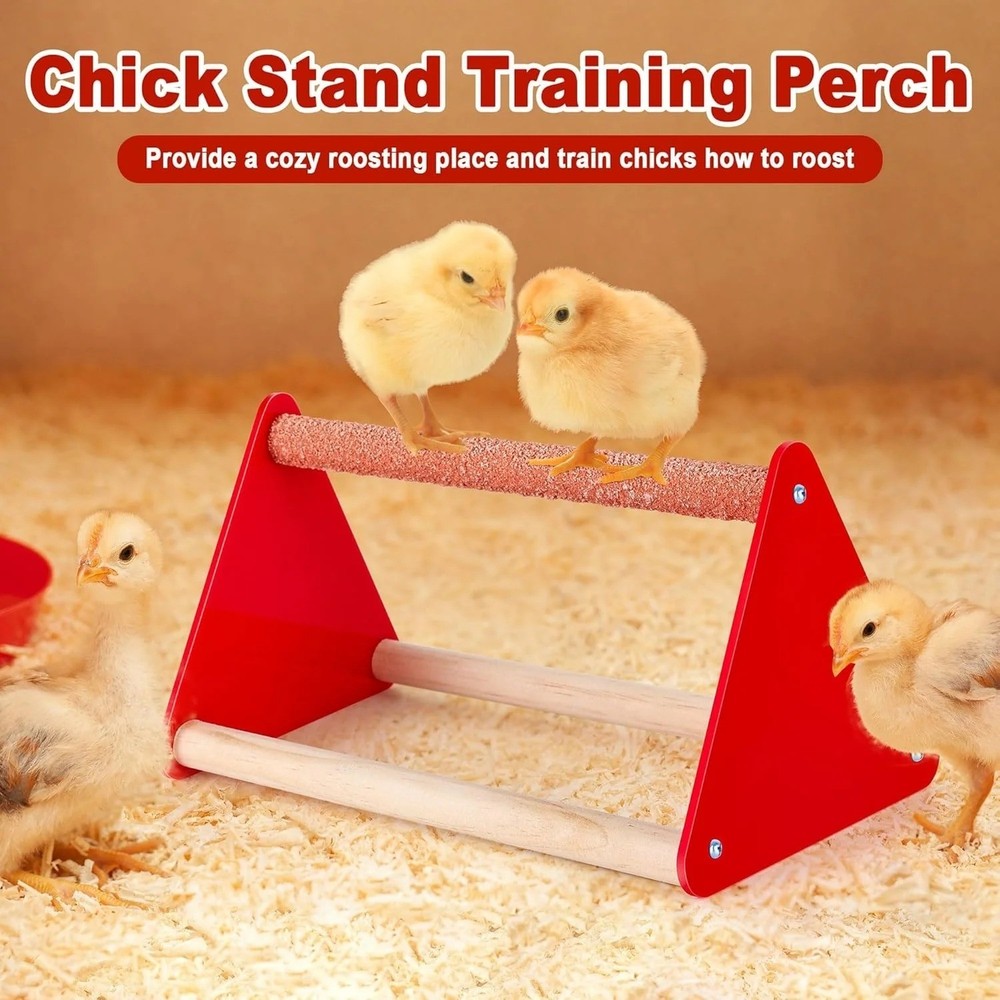 Chick Brooder Box Starter Kit, Plastic Baby Chicken Feeder and Waterer Set with