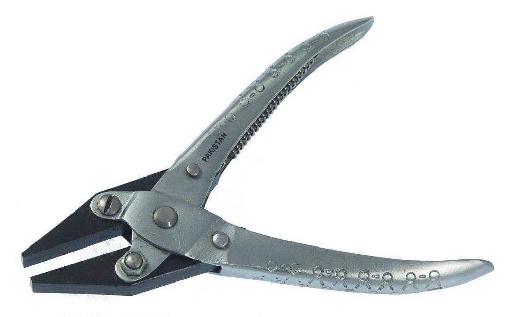 Smooth Flat-Nose Jaw Parallel Pliers