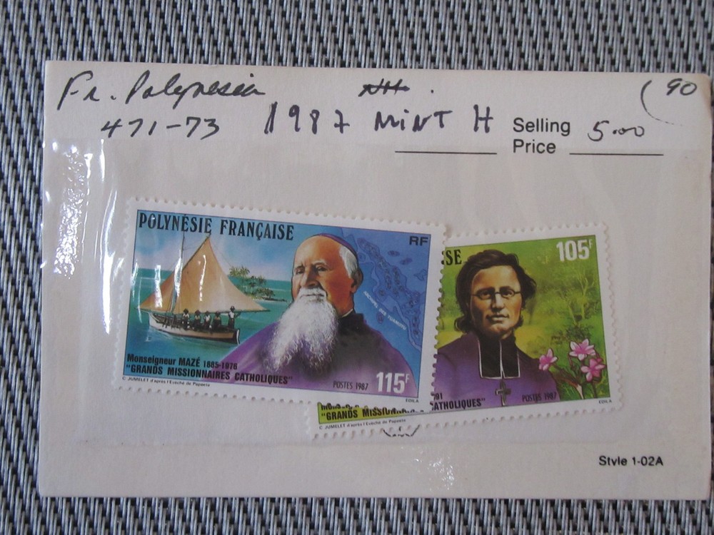 French Polynesia 1987 - 9 stamps, Mint H, PF42