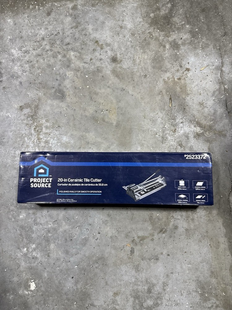 Project Source 20-In Ceramic Tile Cutter with Aluminum Base