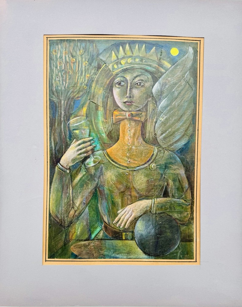 Original Russian Abstract Composition, Graphics, Postmodernism, Signed.