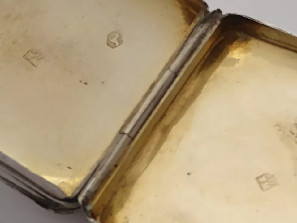 Antique Dutch Solid Silver Peppermint Bo