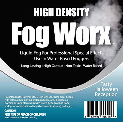 FogWorx Extreme High Density Fog 1Gallon Long Lasting,Odorless Water Based Fluid