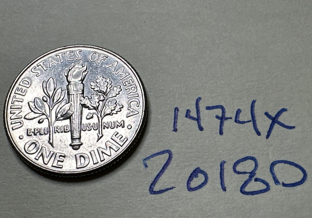 2018-D Roosevelt Dime 10C 1474X