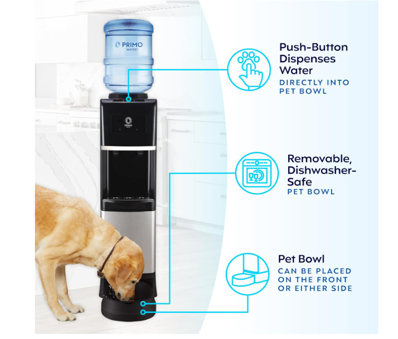 Primo Water Dispenser with Pet Station Hot & Cold Top Load - #601243-C