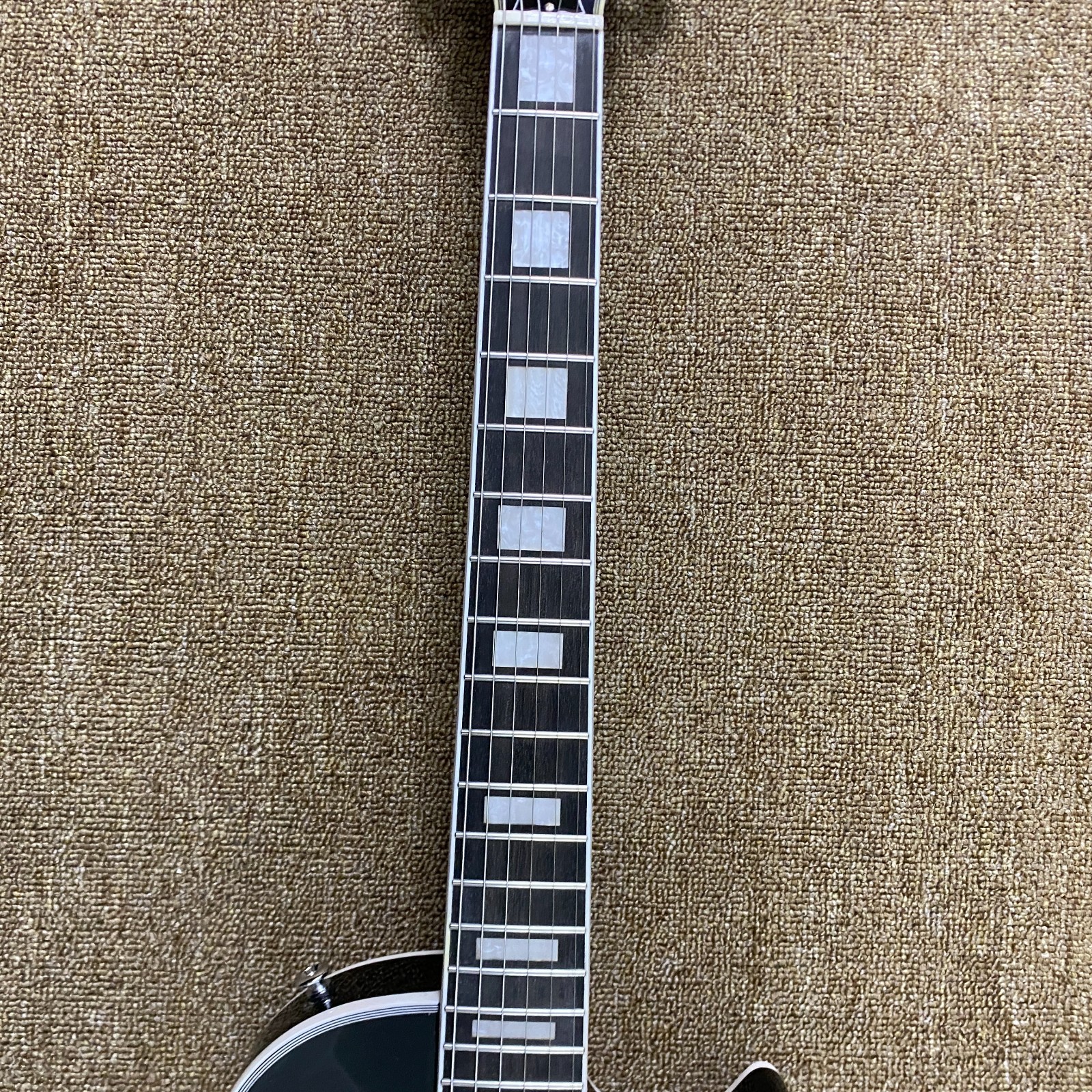 Custom LP Electric GuitarChrome plated hardware Carve Metal body Free Ship in US