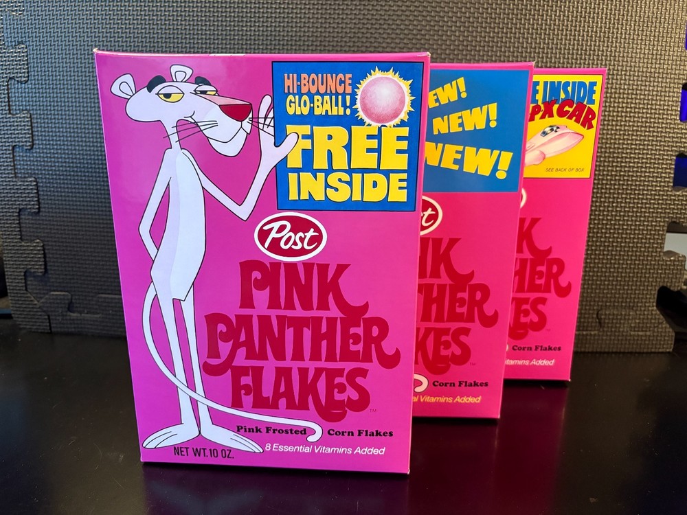 Pink Panther Flakes combo - 3 empty custom design display boxes