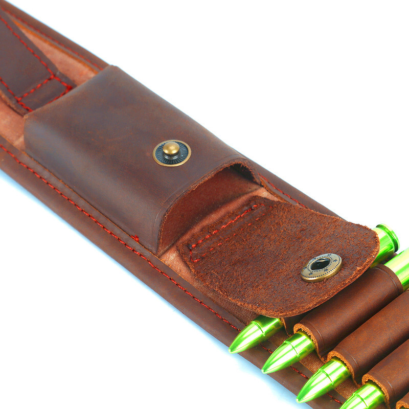 Adjustable Rifle Sling with Swivel - Accessories Pouch & Shooting Rest Loop