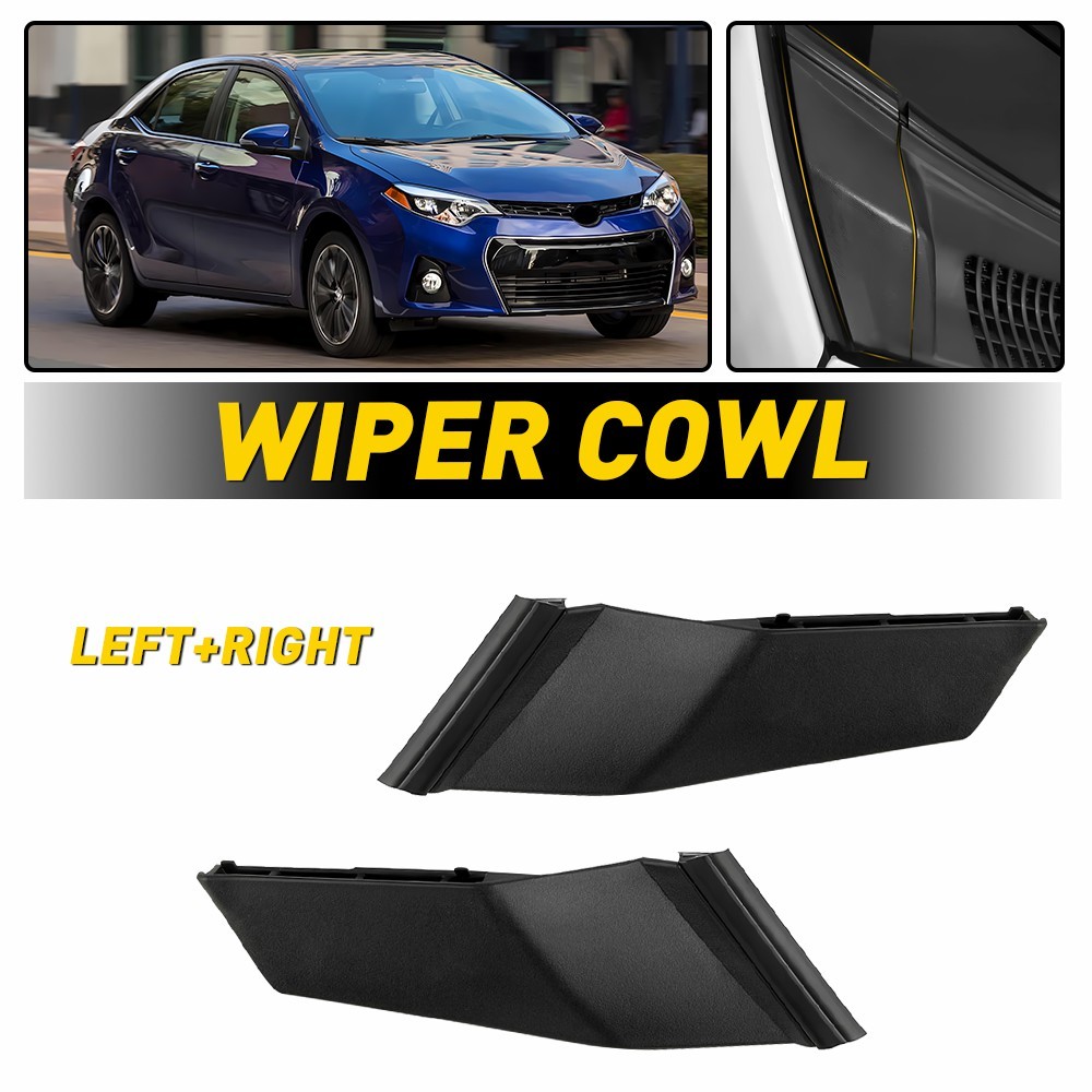 For Toyota Corolla 2014-2019 Pair Windshield Wiper Side Cowl Extension Cover