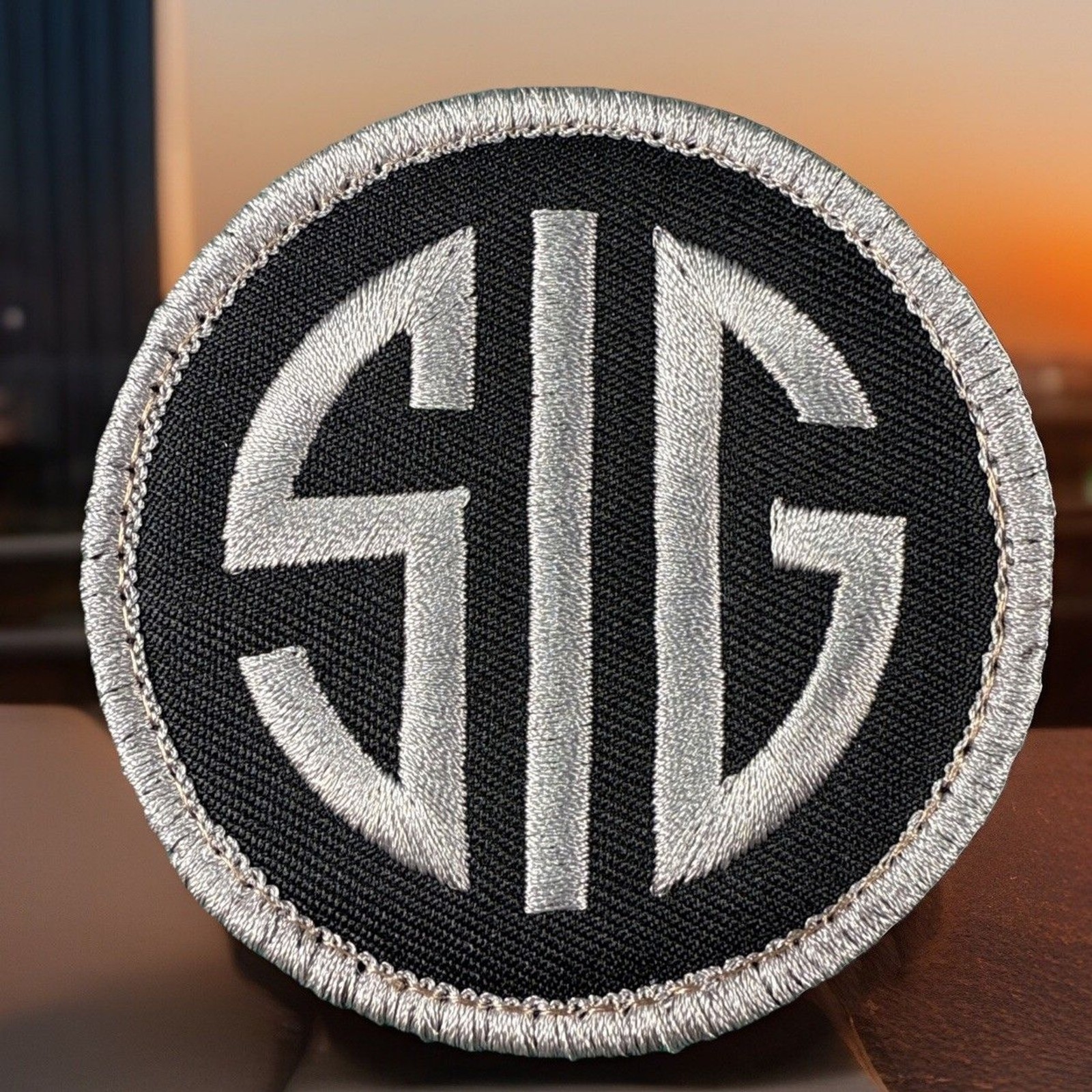 🔥 Sig Sauer Embroidered Hook N Loop Patch 2.75” Pistol Rifle Firearm Gun PewPew