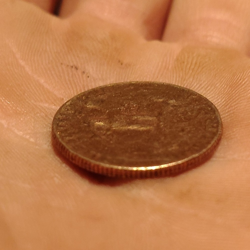 1974 Washington Quarter No Mint Mark Wrong Planchet Error Coin.