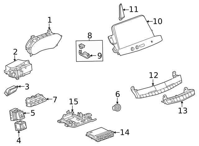 Genuine GM Body Control Module Bracket 84930206