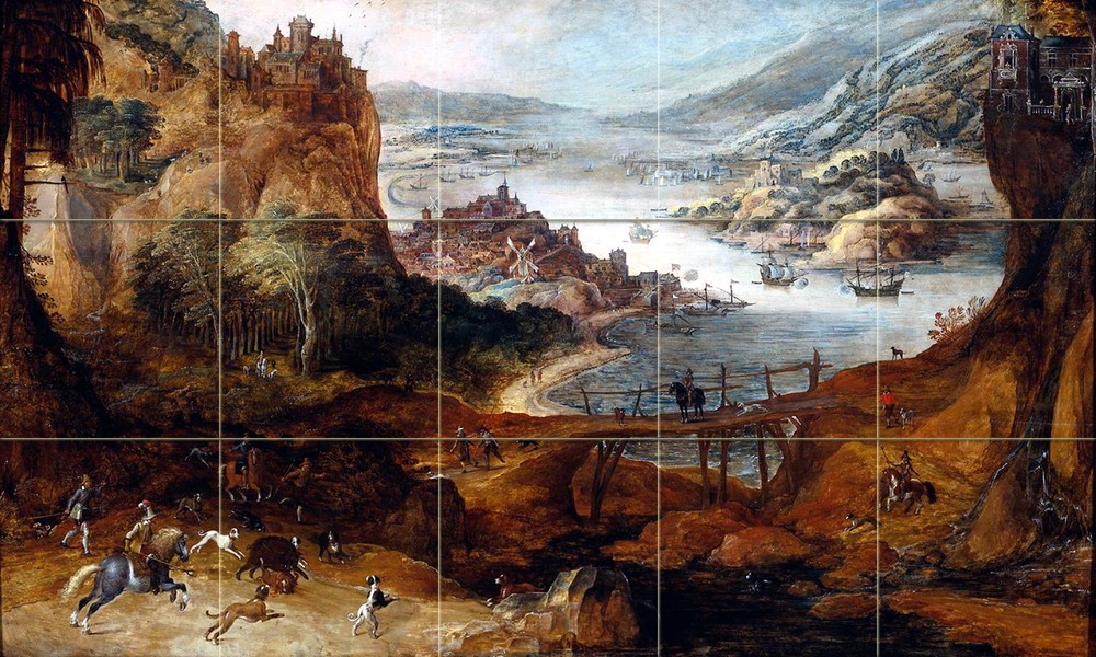 Art Ceramic Mural Backsplash Bath Landscape Tile #131