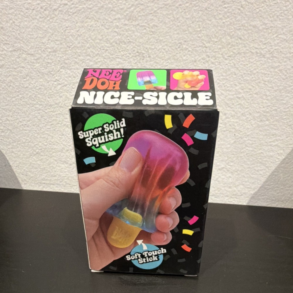 Nee Doh Nice-Sicle Super Solid Squish Sensory Toy Purple