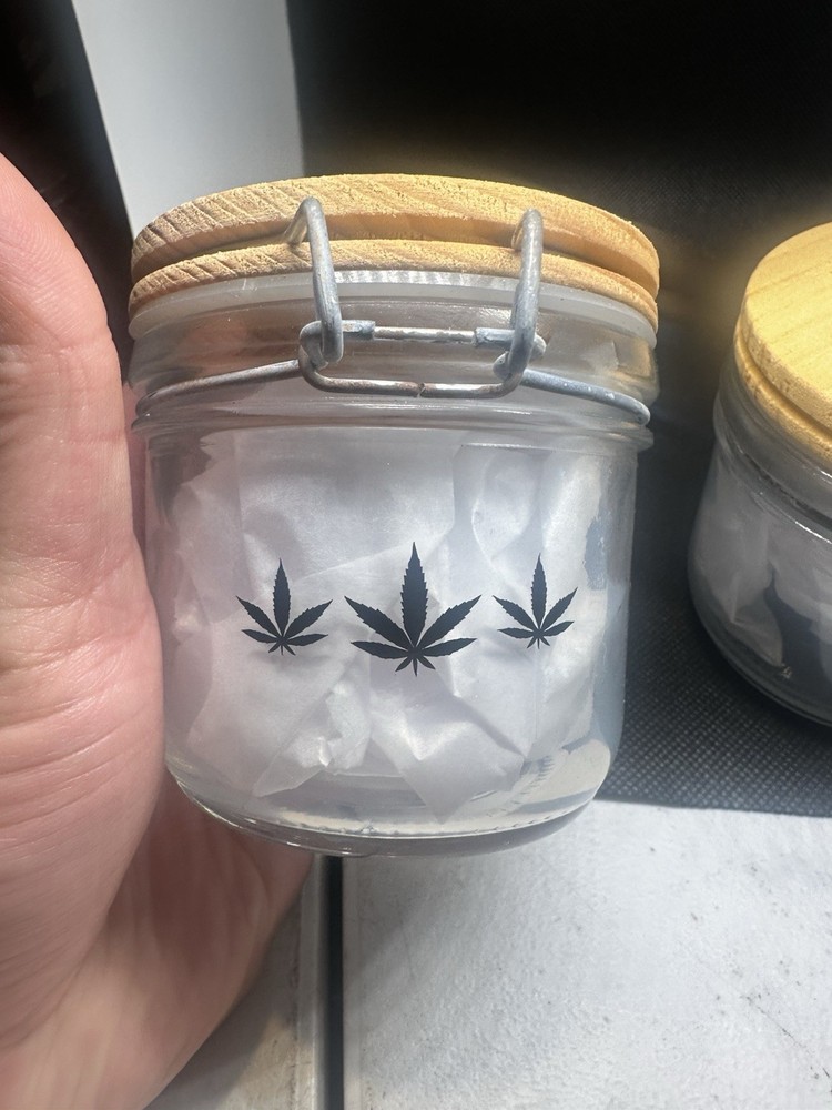 2pc Lot Good Vibes Jars