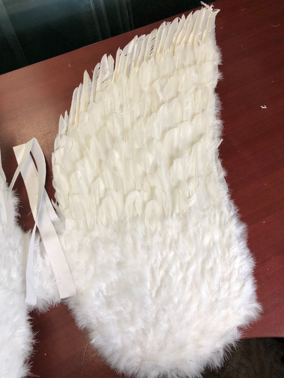 1394 Touch of Nature White Adult Angel Wings - 52" by 36"