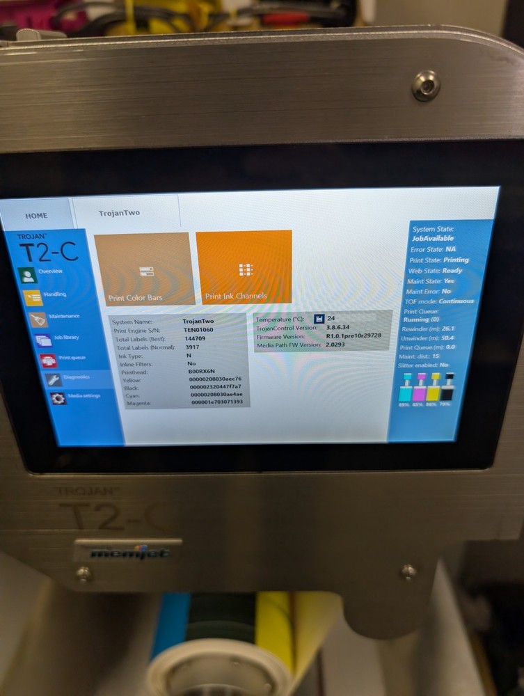 Astro Nova Trojan T2C Label Press